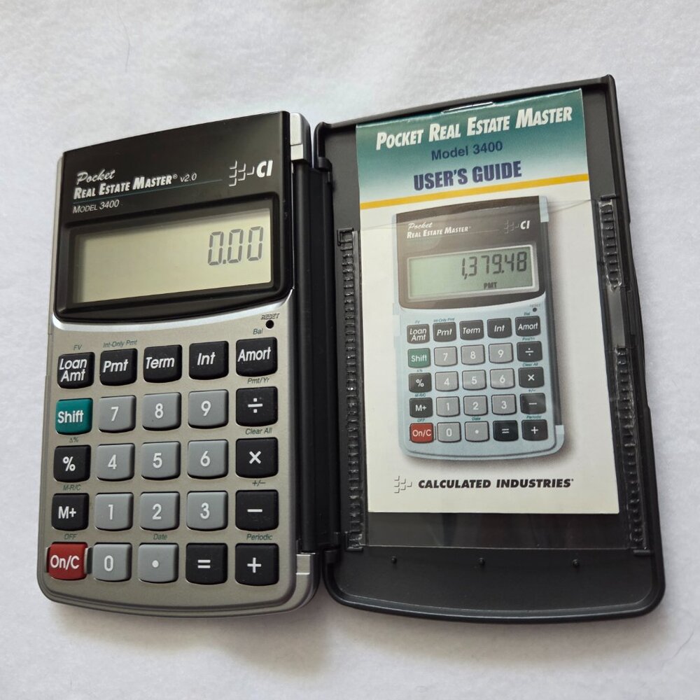 Calculated Industries Real Estate Pocket Calculator Model 3400